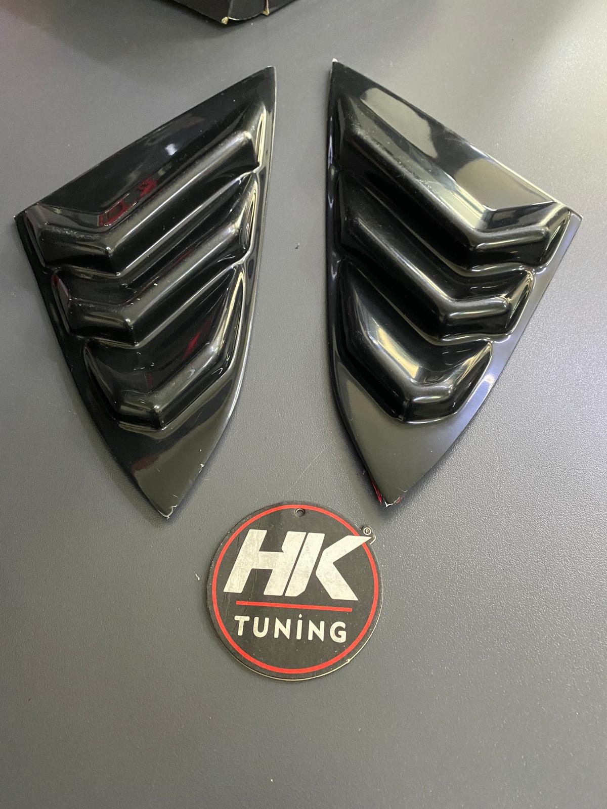 Honda Civic (FC5) 2016-2019 Kelebek Cam Kaplama Siyah 2 li (Kelebek Cam Rüzgarlığı)